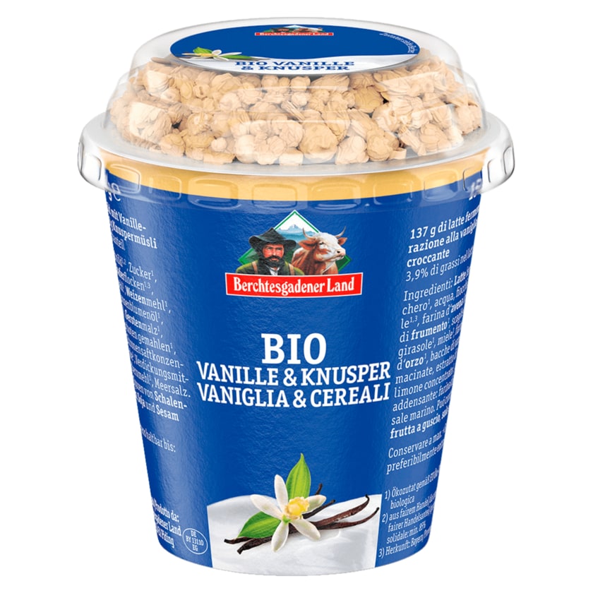 Berchtesgadener Land Bio-Joghurt Vanille & Knusper 150g